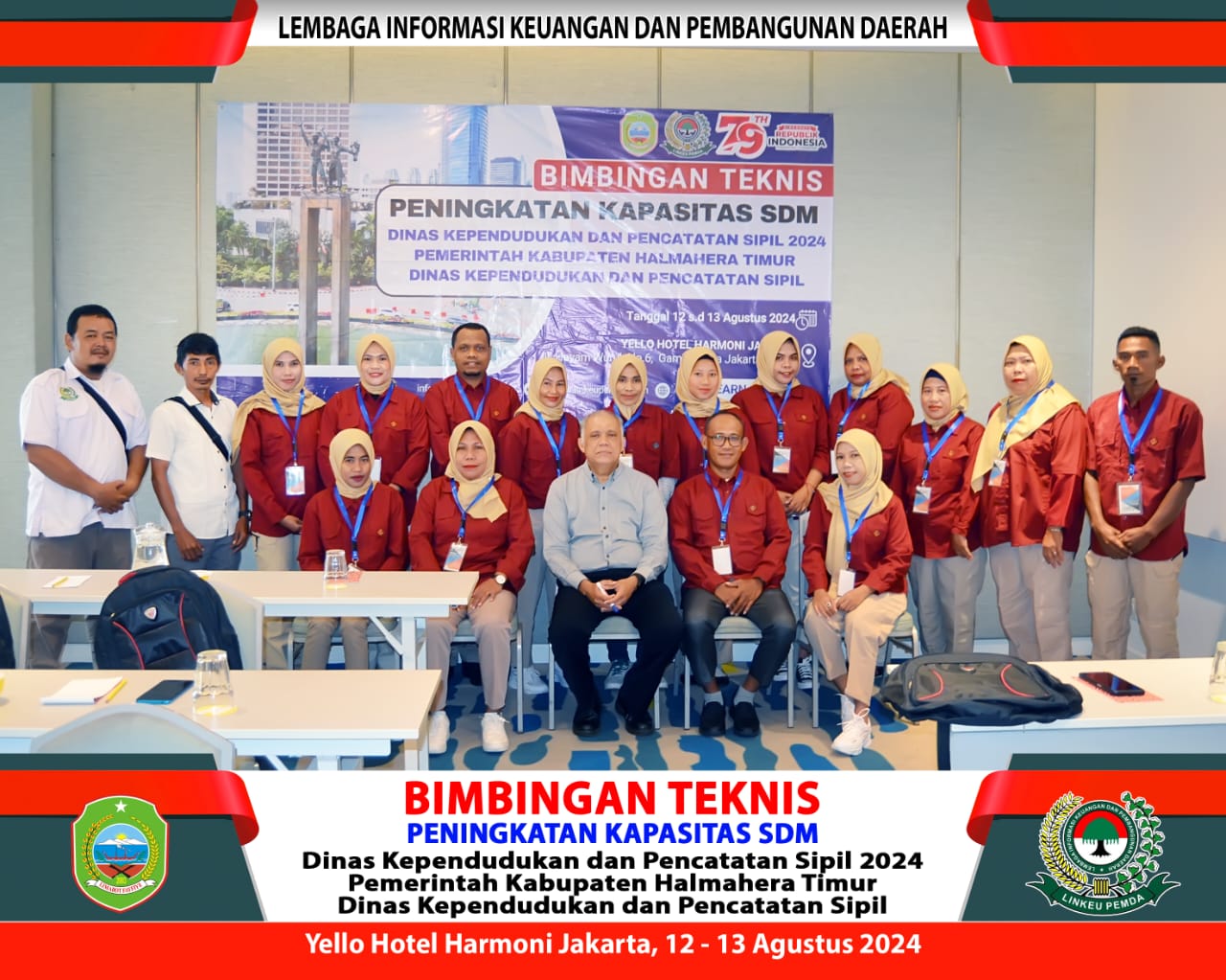 BIMBINGAN TEKNIS PENINGKATAN KAPASITAS  SDM 2024 DINAS KEPENDUDUKAN DAN PENCATATAN SIPIL KABUPATEN HALMAHERA TIMUR